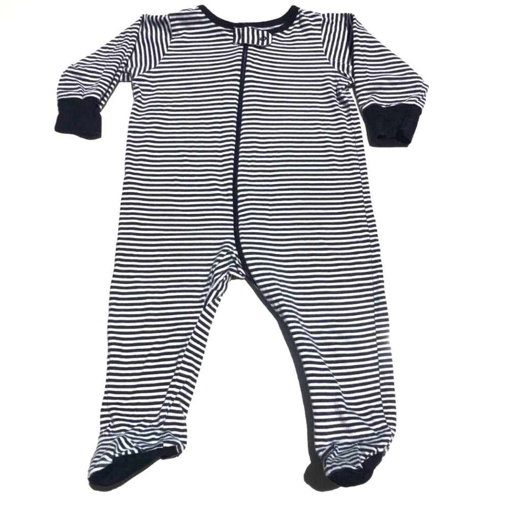 Onesies Striped One Piece Long Sleeve Pajamas Size 6-9 Months